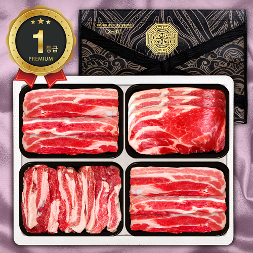 [한돈가]1등급 한돈구이 4P 6호 2kg(삼/삼/목/가500)