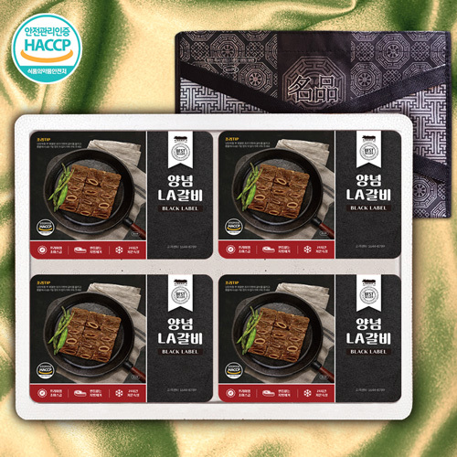 [The고기]수제양념LA갈비 4P 3호 2.4kg(600g*4)