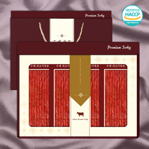 [New블랙라벨]수제 쇠고기육포 3호 300g(지함50g 6p)