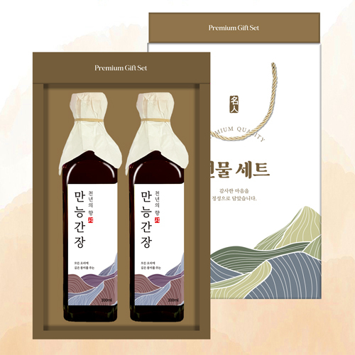 [천연의향]만능간장2P 선물세트 (300ml*2)