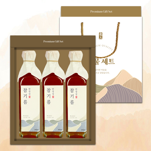 [천연의향]참기름3P 세트 (300ml*3)