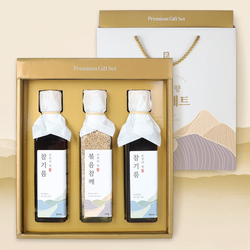 [천연의향]참기름/볶음참깨 3P(300ml*2/130g)
