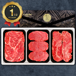 [한우가]1등급 한우구이 3P 12호 900g(등/안/채300)